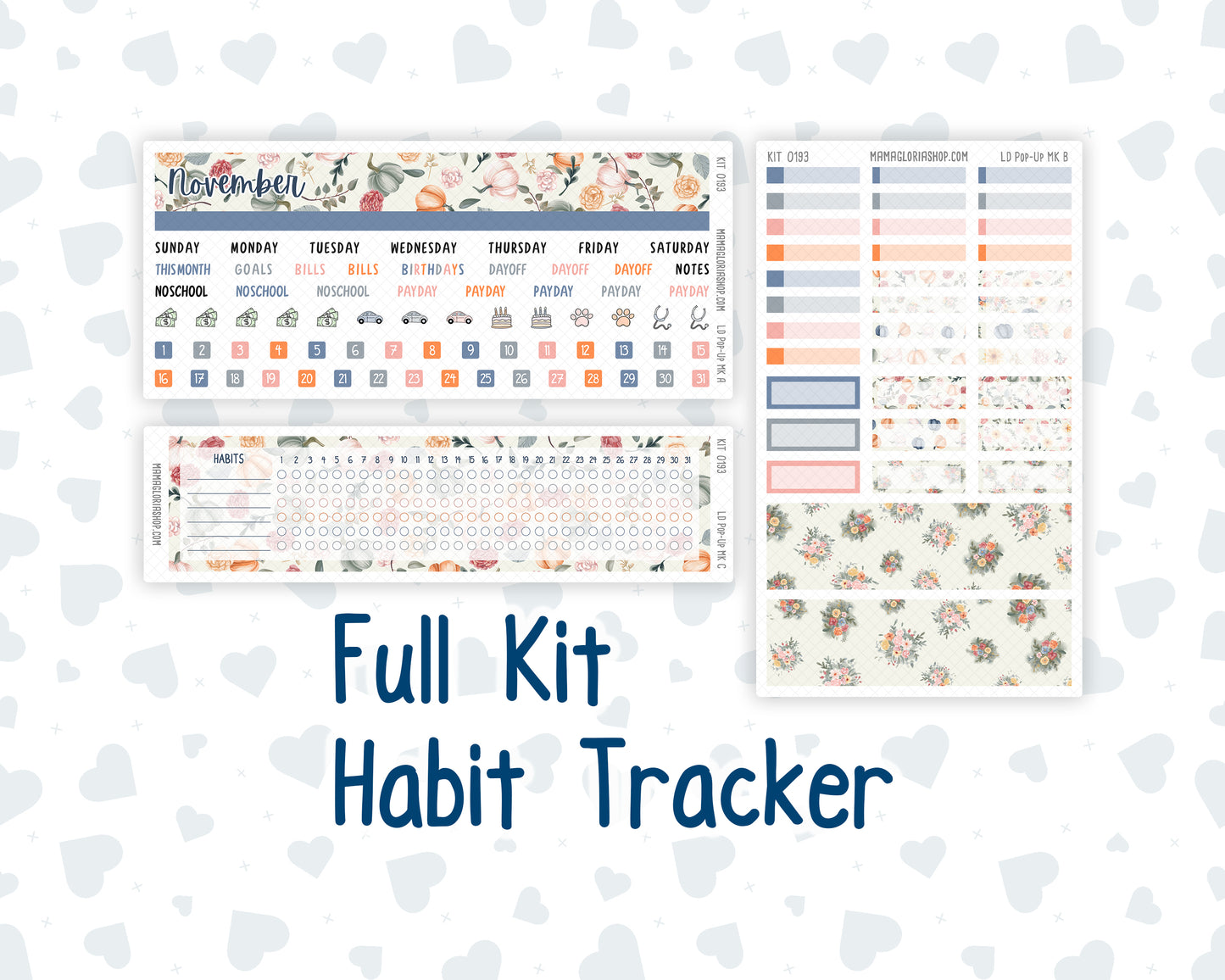 Kit 0193 - Laurel Denise Pop-Up - Monthly Kit - November - Harvest Blooms