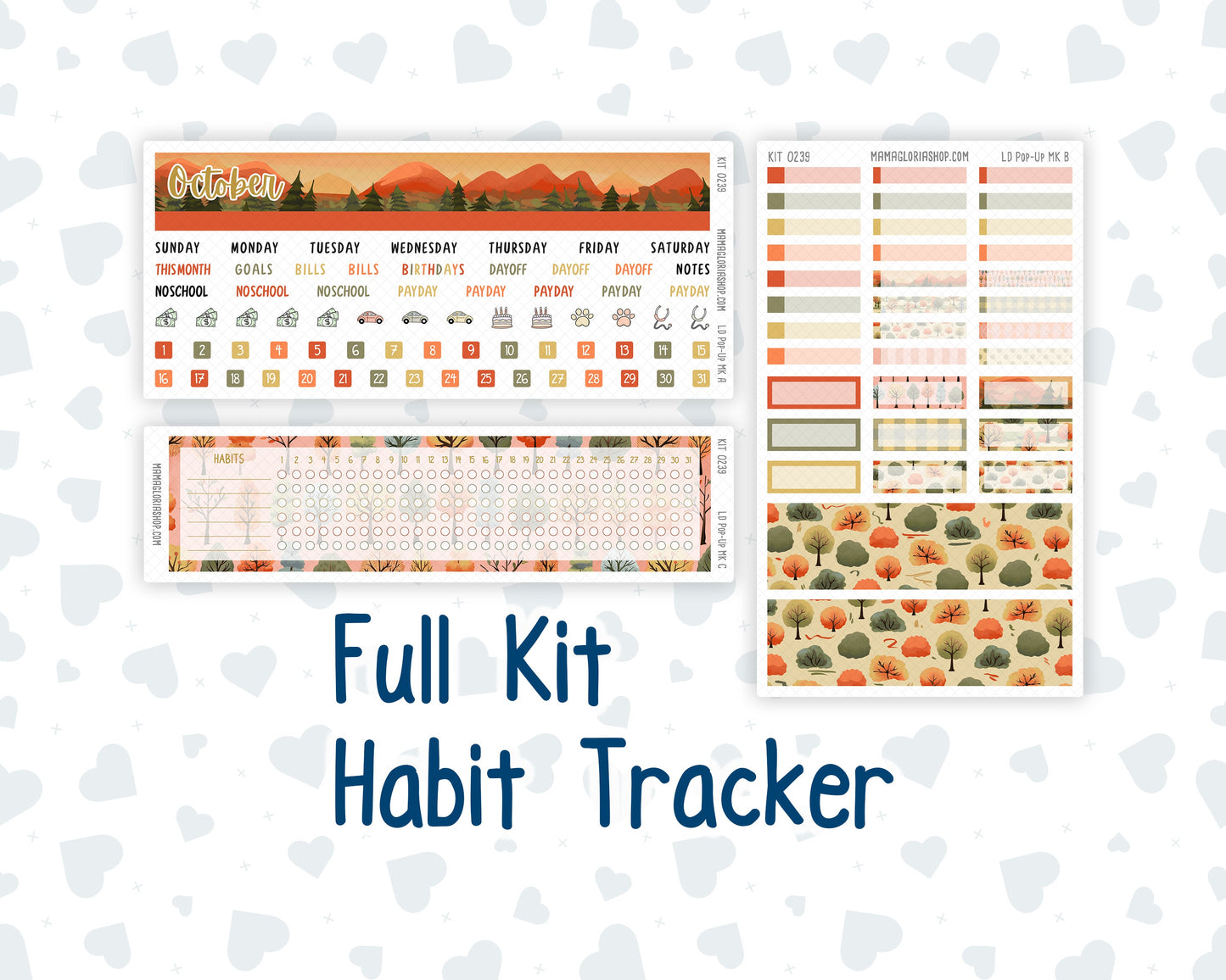Kit 0239 - Laurel Denise Pop-Up - Monthly Kit - October - October Stroll