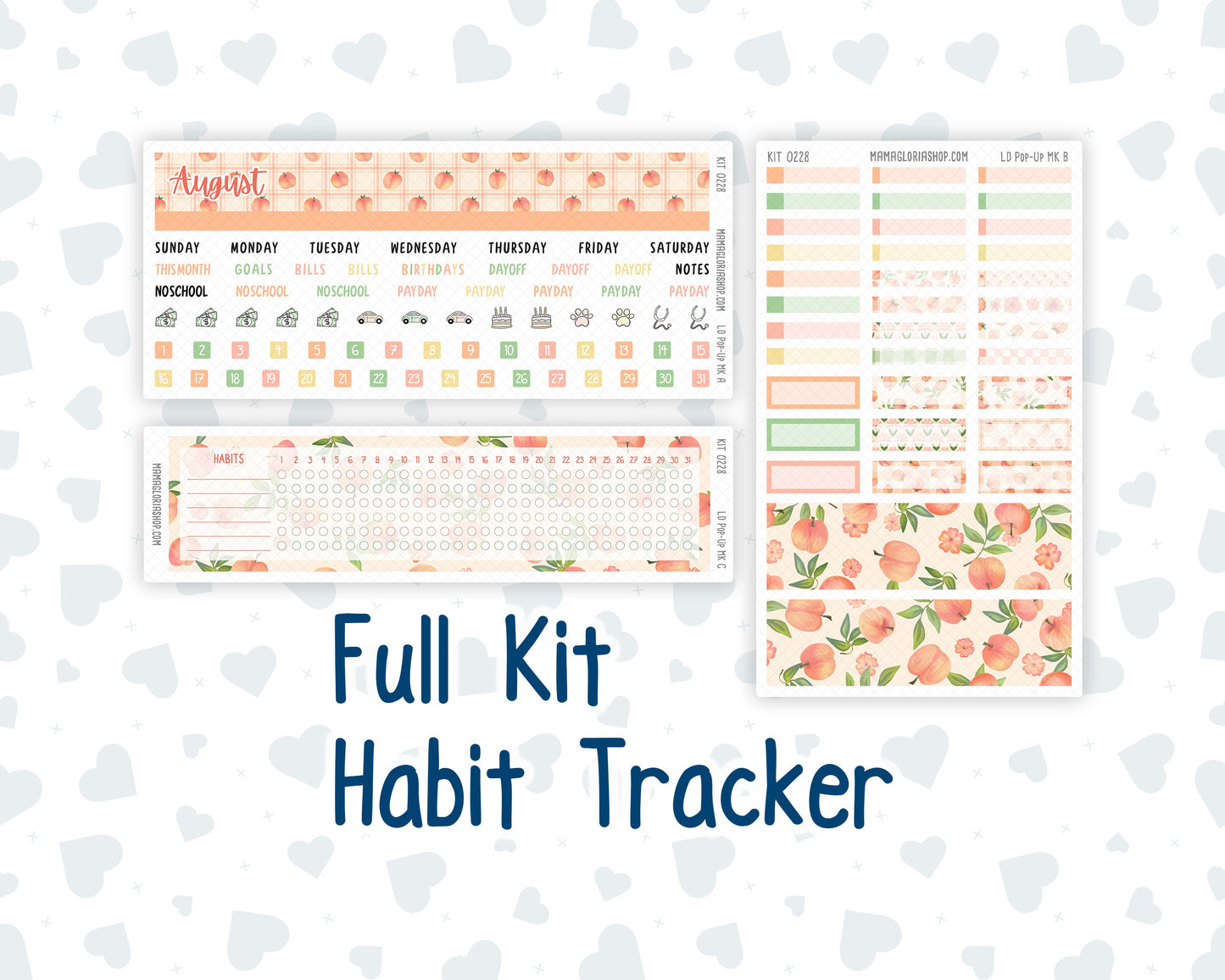 Kit 0228 - Laurel Denise Pop-Up - Monthly Kit - August - Just Peachy
