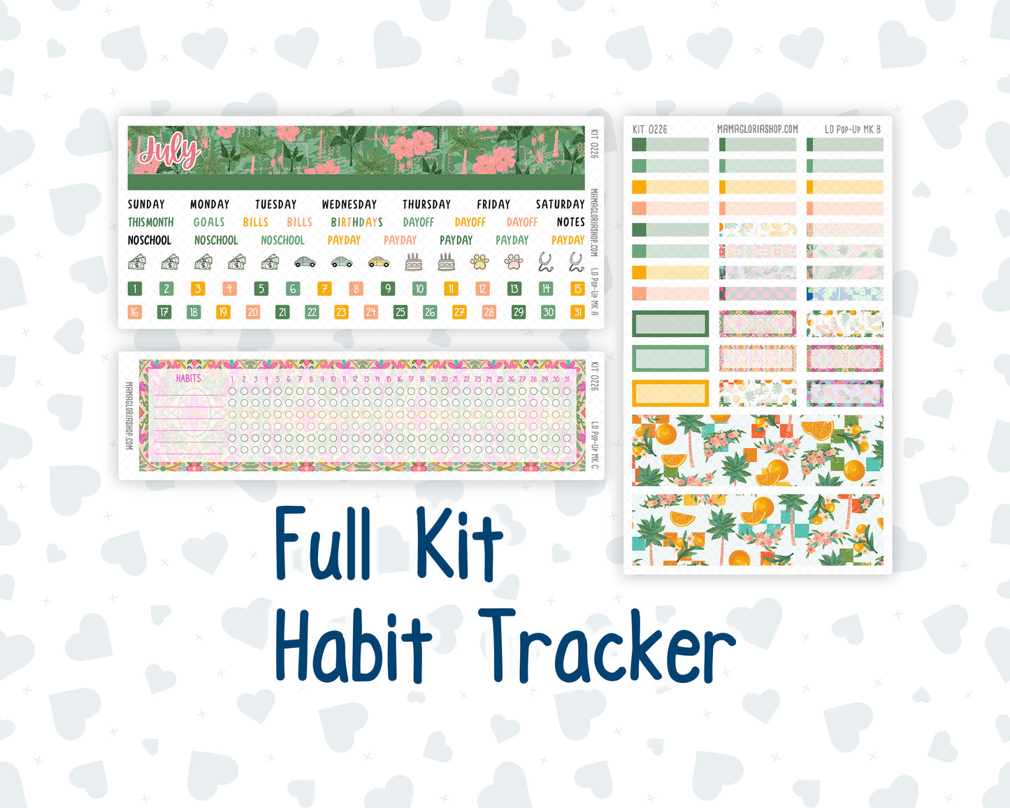 Kit 0226 - Laurel Denise Pop-Up - Monthly Kit - July - Tropical Whimsy