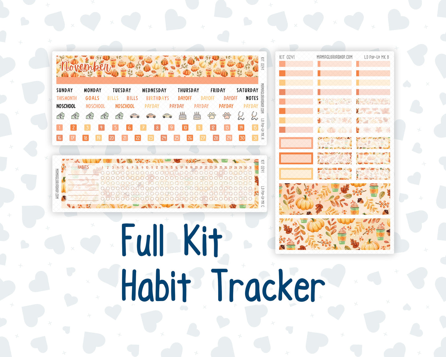Kit 0241 - Laurel Denise Pop-Up - Monthly Kit - November - Pumpkin Latte