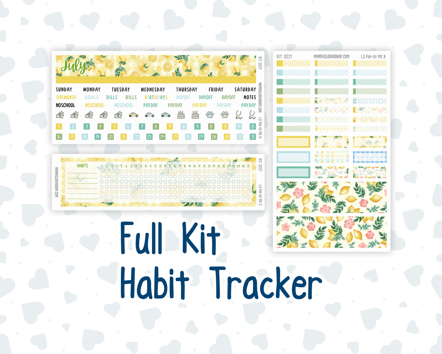 Kit 0227 - Laurel Denise Pop-Up - Monthly Kit - July - Lemon Grove