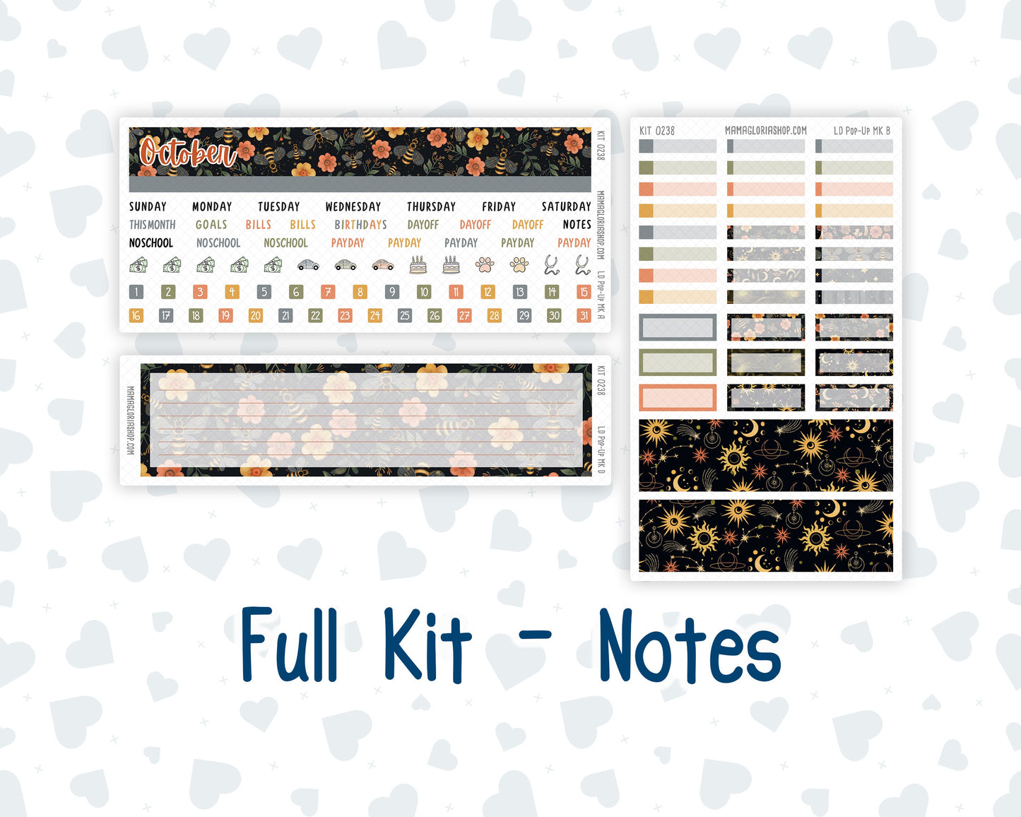 Kit 0238 - Laurel Denise Pop-Up - Monthly Kit - October - Starry Autumn Nights
