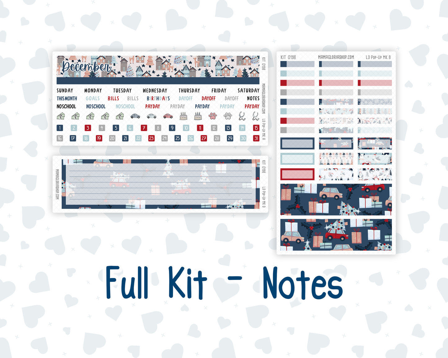 Kit 0198 - Laurel Denise Pop-Up - Monthly Kit - December - Holliday Village