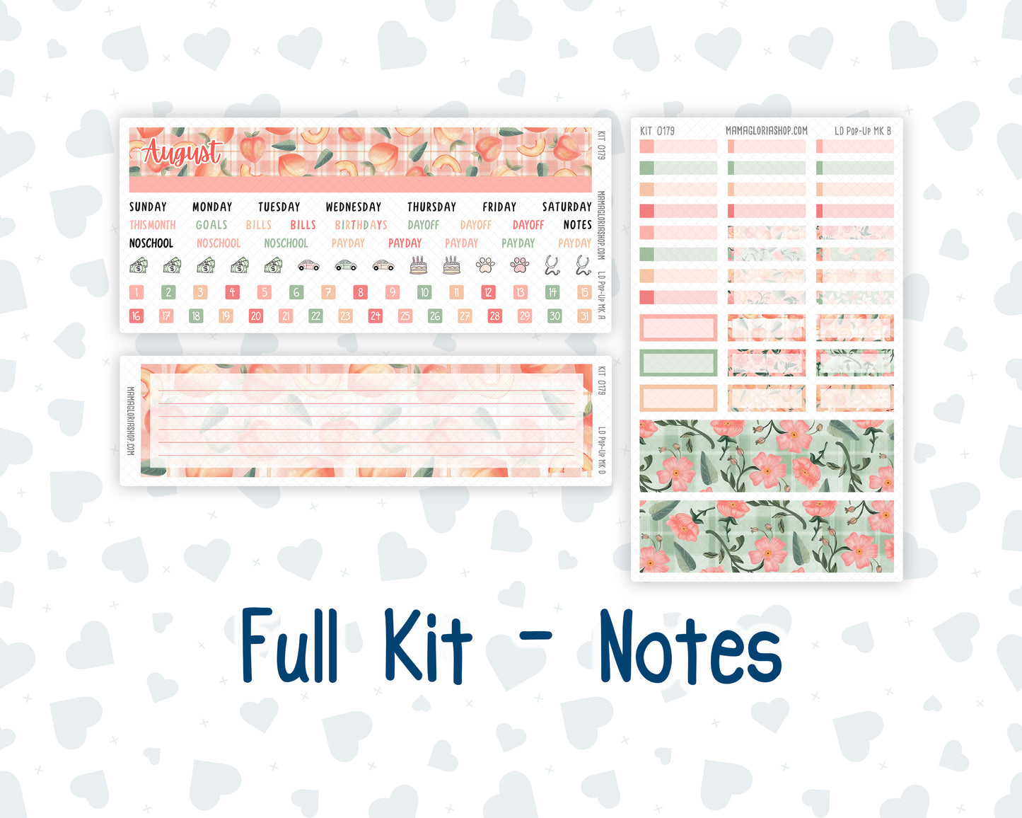 Kit 0179 - Laurel Denise Pop-Up - Monthly Kit - August - Peaches