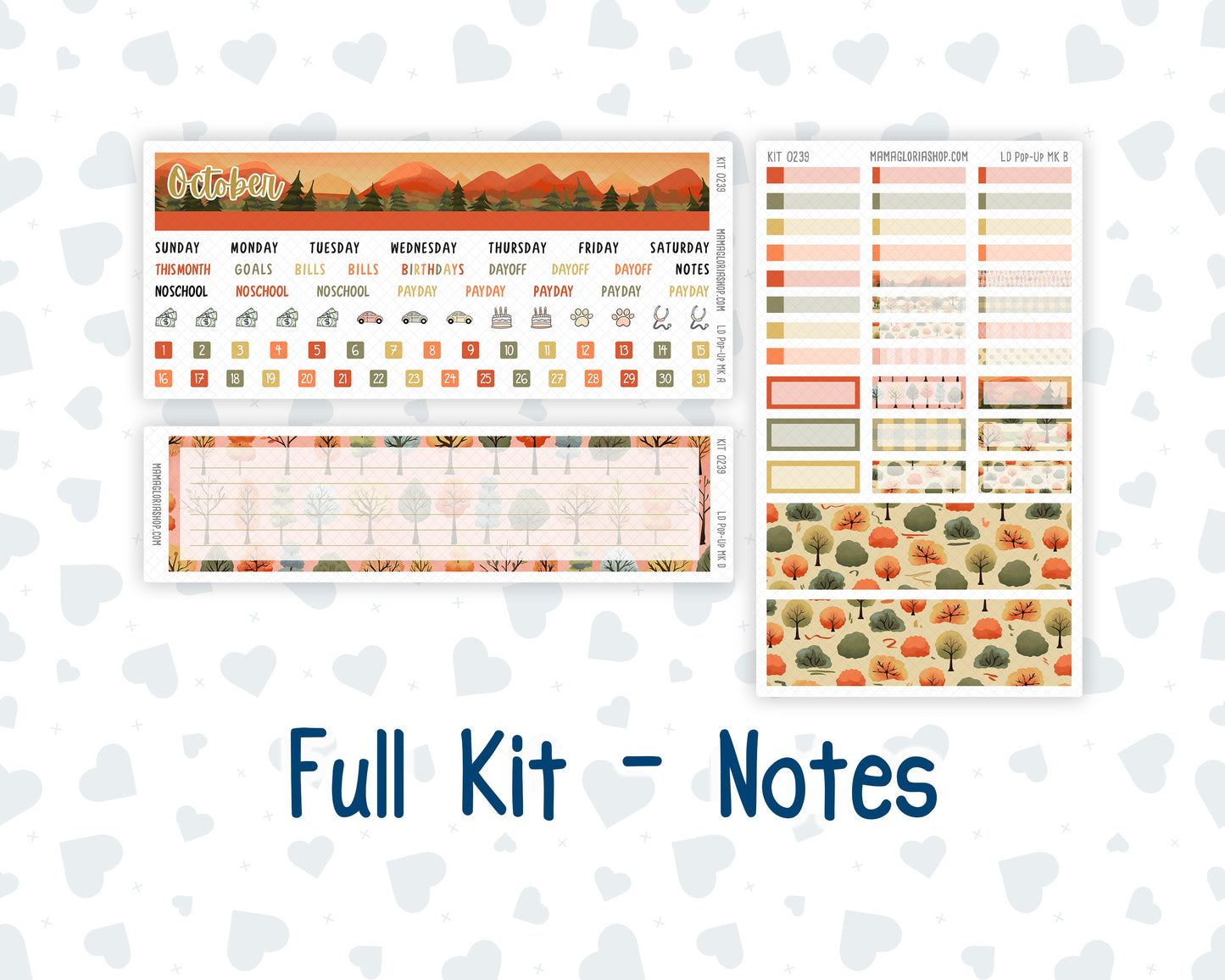 Kit 0239 - Laurel Denise Pop-Up - Monthly Kit - October - October Stroll
