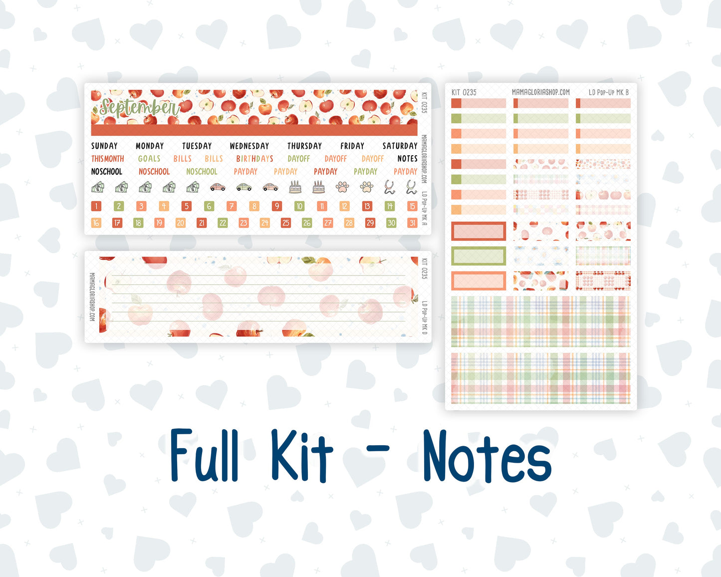 Kit 0235 - Laurel Denise Pop-Up - Monthly Kit - September - Apple Orchard
