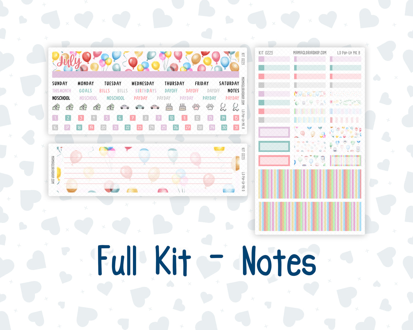 Kit 0225 - Laurel Denise Pop-Up - Monthly Kit - July - Carnival Joy
