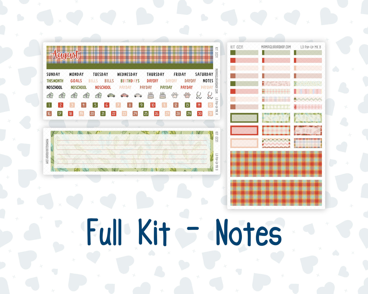 Kit 0231 - Laurel Denise Pop-Up - Monthly Kit - August - Backyard BBQ