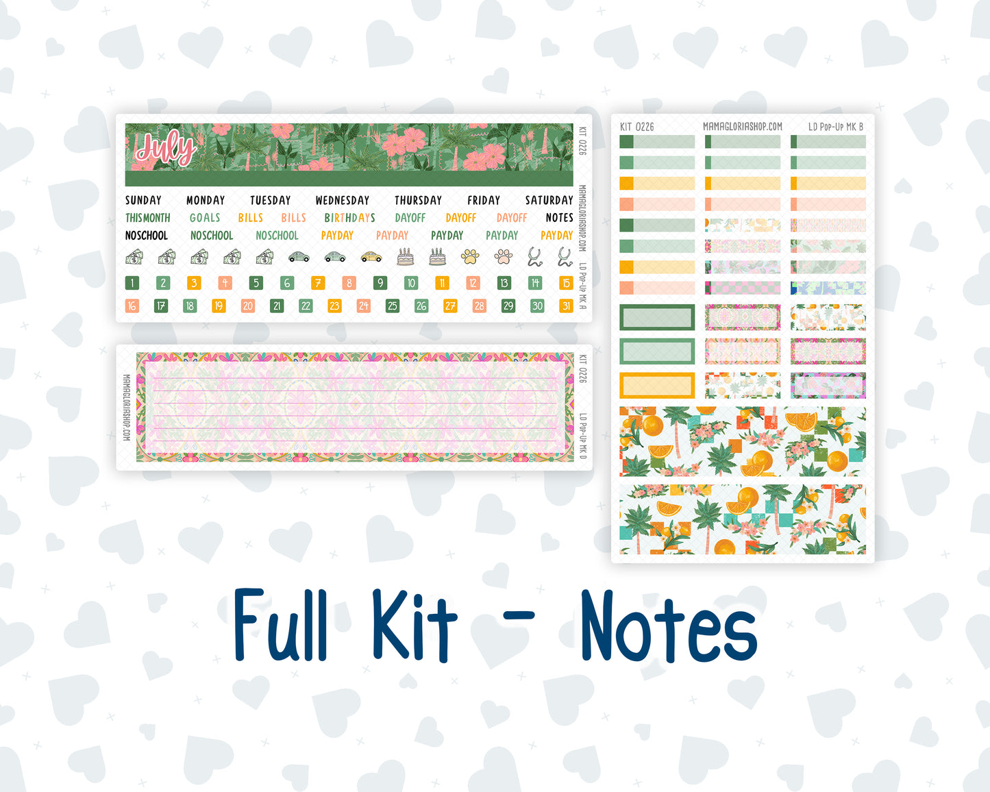 Kit 0226 - Laurel Denise Pop-Up - Monthly Kit - July - Tropical Whimsy