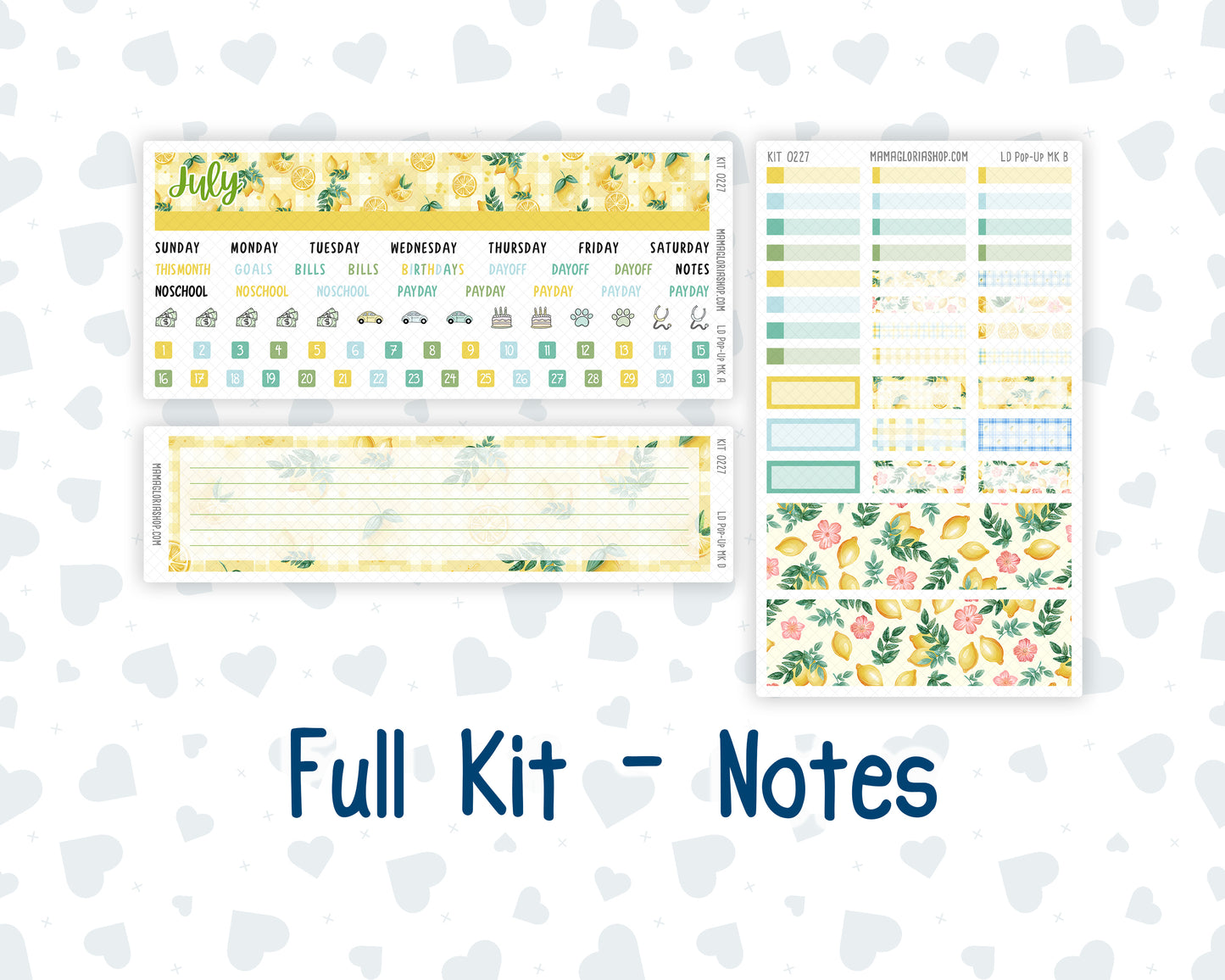 Kit 0227 - Laurel Denise Pop-Up - Monthly Kit - July - Lemon Grove