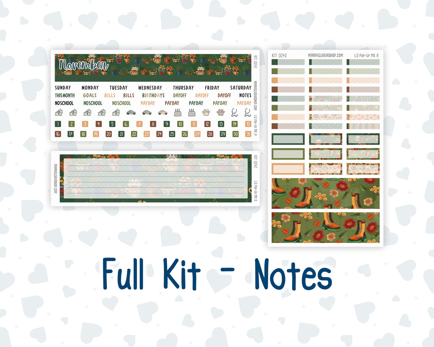 Kit 0242 - Laurel Denise Pop-Up - Monthly Kit - November - Cottage Autumn