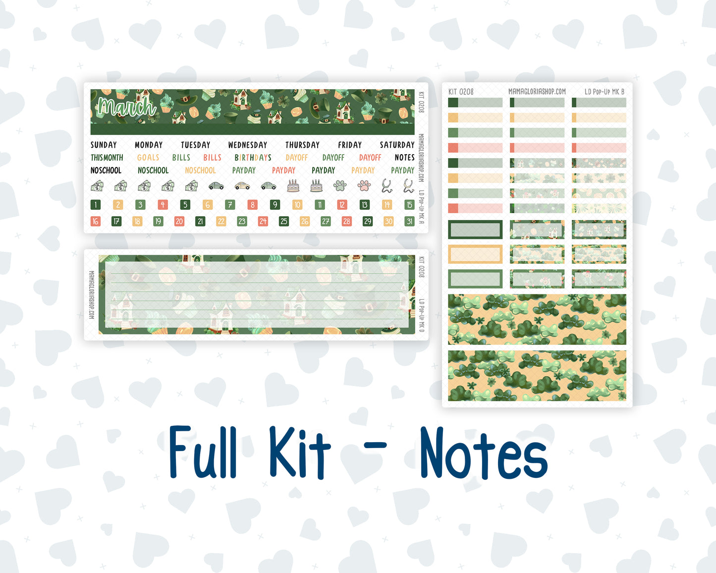 Kit 0208- Laurel Denise Pop-Up - Monthly Kit - March - Shamrock Lane