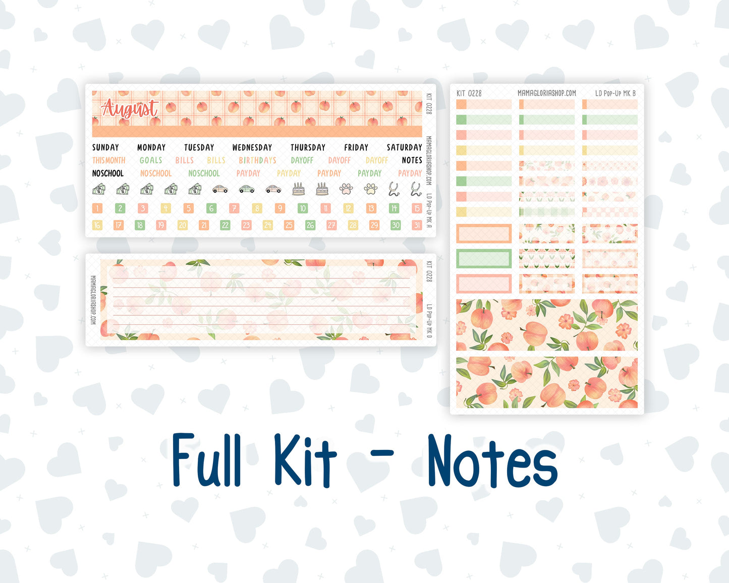 Kit 0228 - Laurel Denise Pop-Up - Monthly Kit - August - Just Peachy