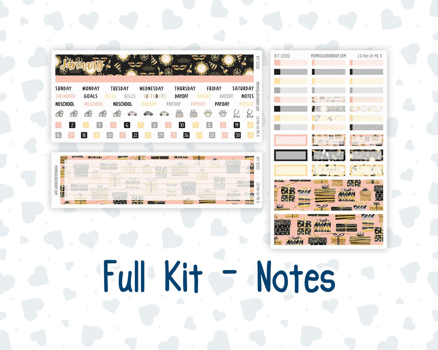 Kit 0200 - Laurel Denise Pop-Up - Monthly Kit - January - Golden Hour