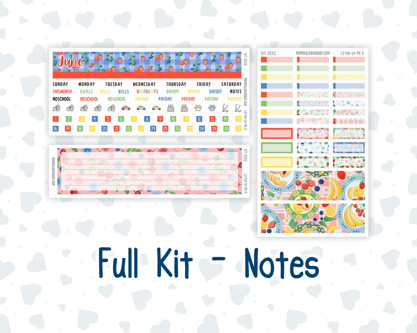 Kit 0220 - Laurel Denise Pop-Up - Monthly Kit - June - June Berries
