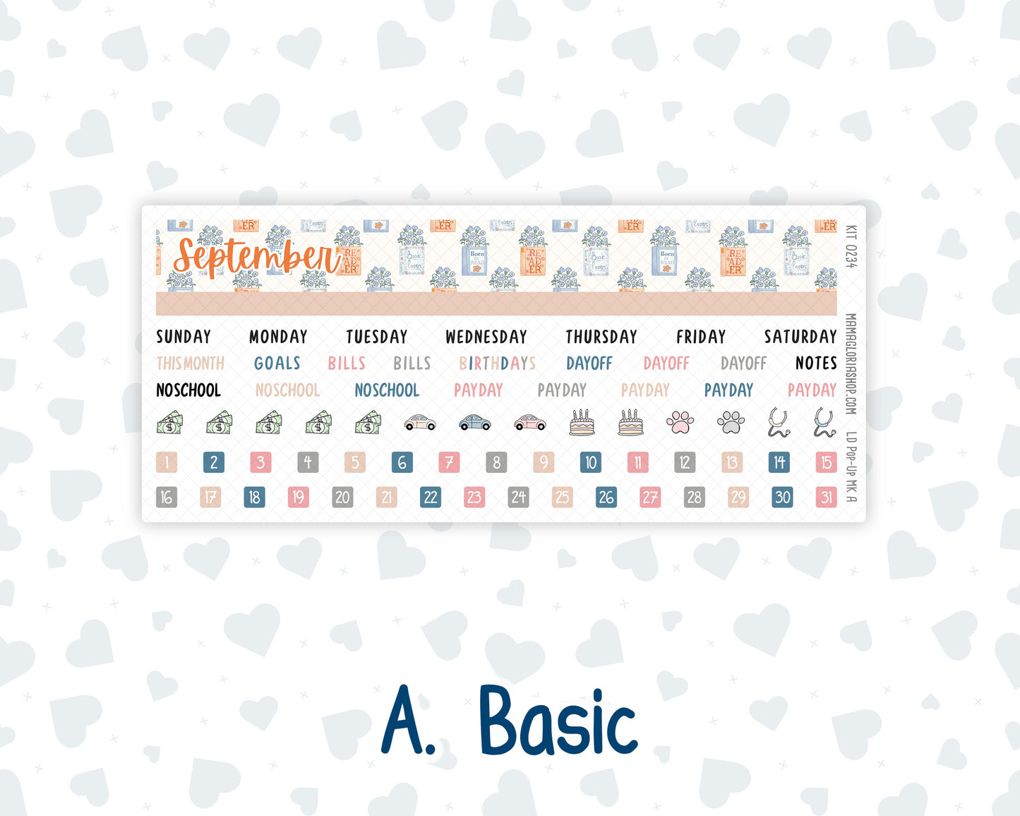 Kit 0234 - Laurel Denise Pop-Up - Monthly Kit - September - REF - Kit 0234 – Reader’s Escape - September
