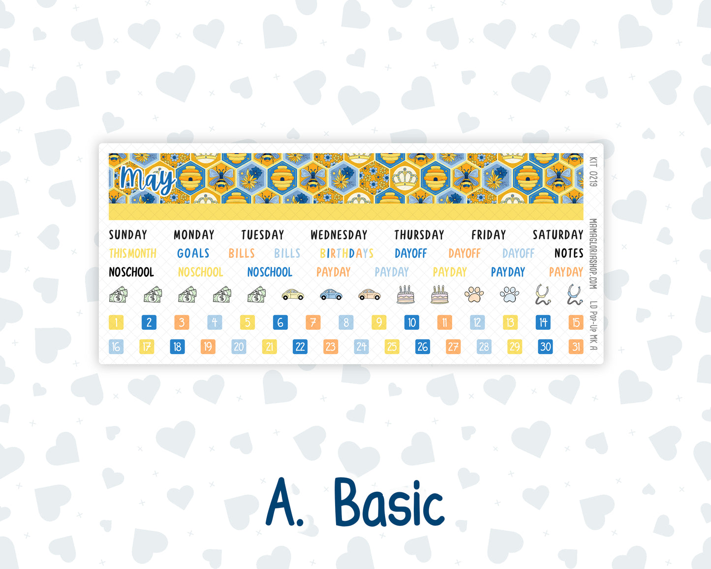 Kit 0219 - Laurel Denise Pop-Up - Monthly Kit - May - Bee's Business