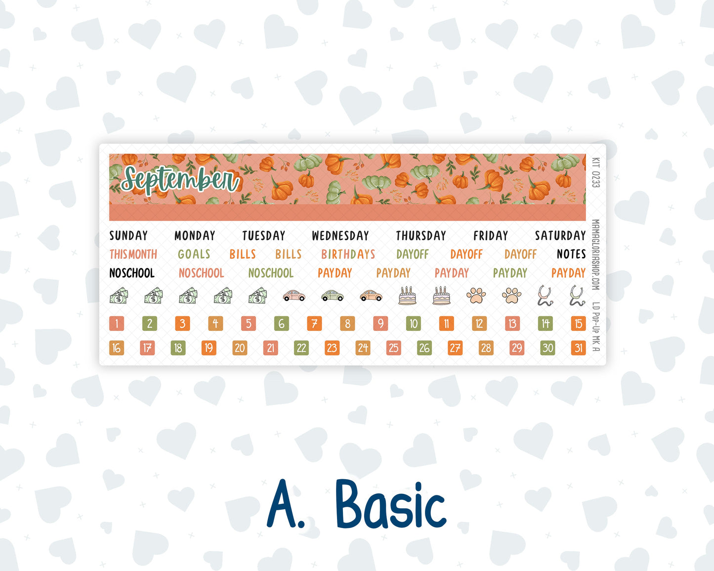 Kit 0233 - Laurel Denise Pop-Up - Monthly Kit - September - Cinnamon Days