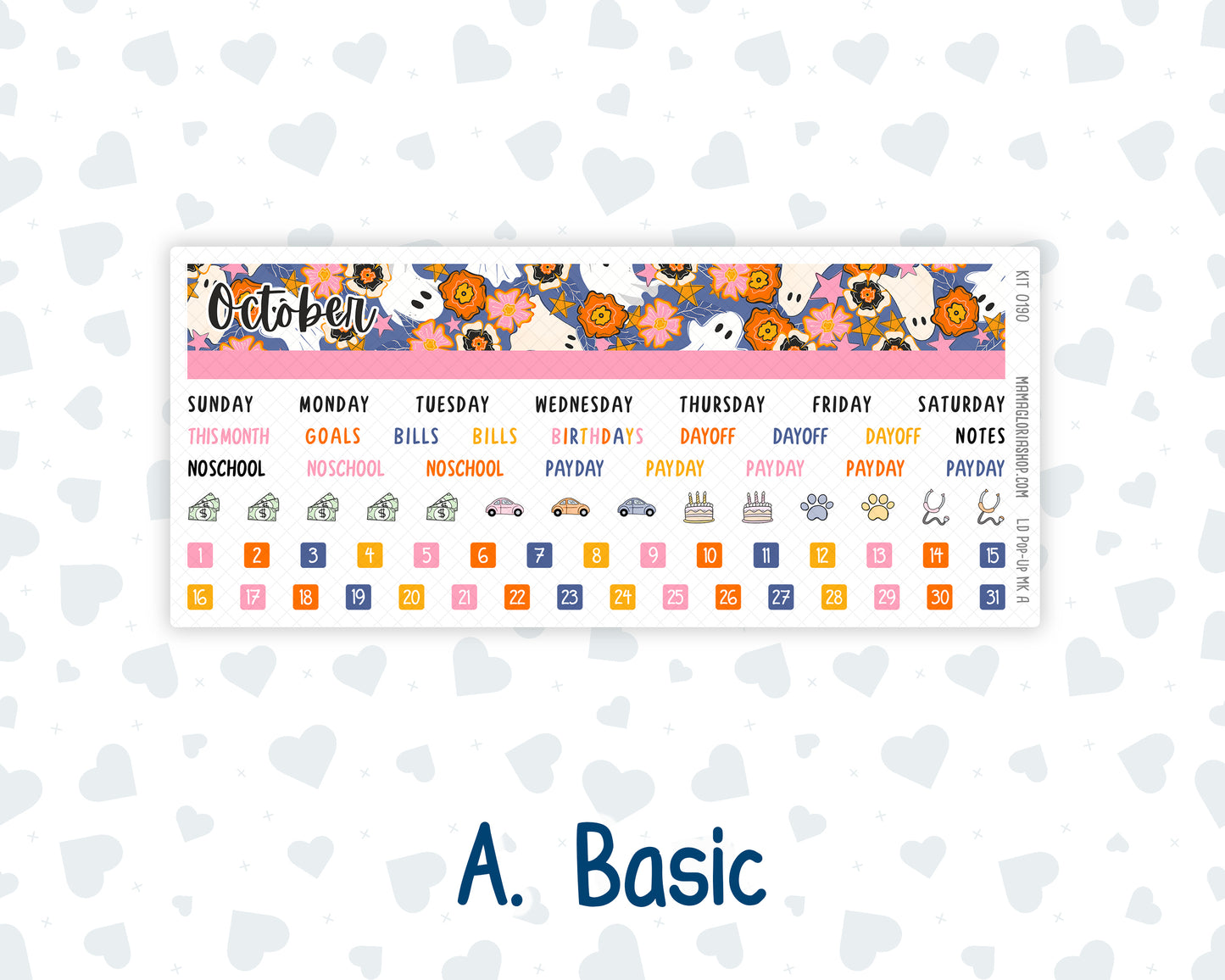 Kit 0190 - Laurel Denise Pop-Up - Monthly Kit - October - Halloween Spooktacular