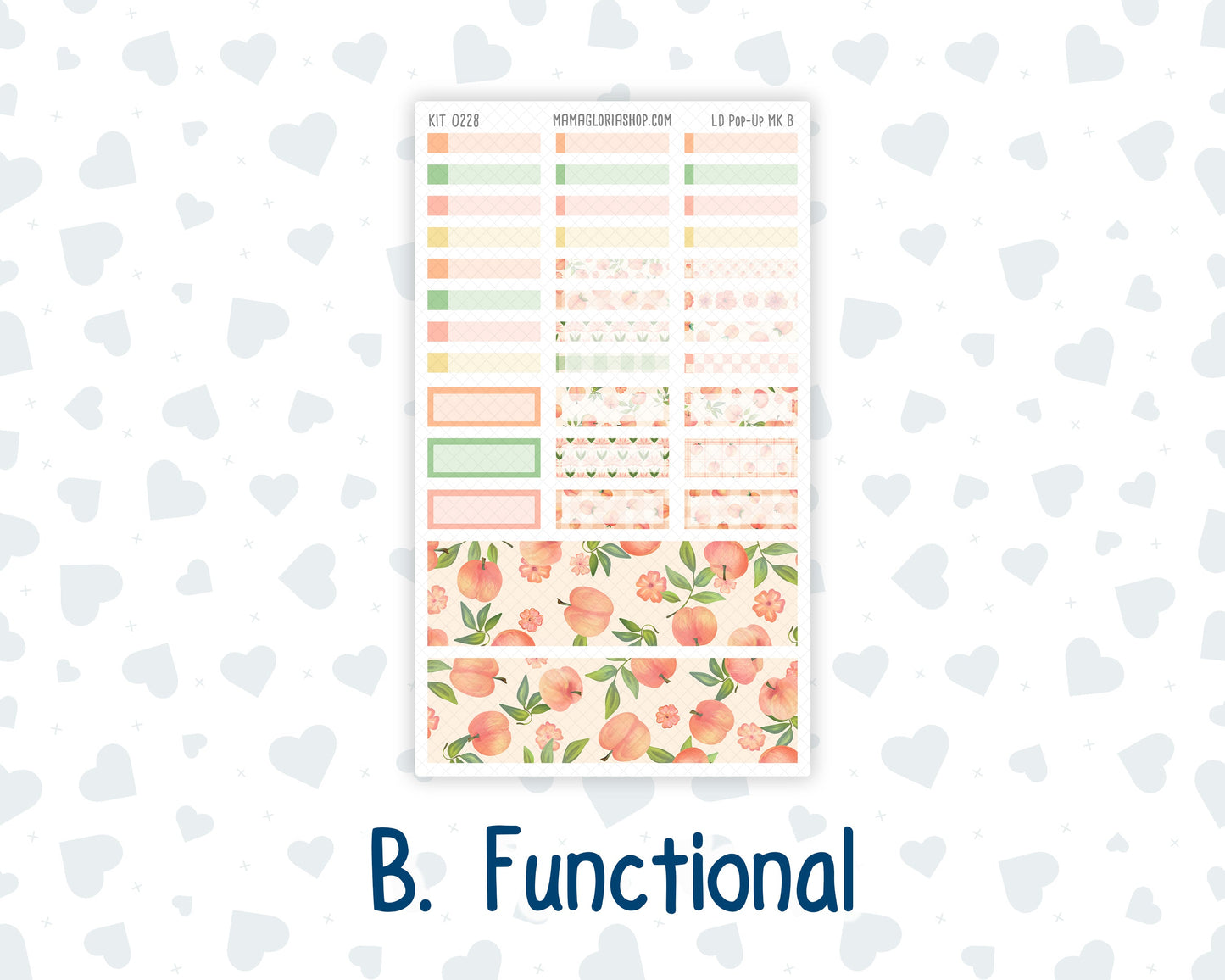 Kit 0228 - Laurel Denise Pop-Up - Monthly Kit - August - Just Peachy