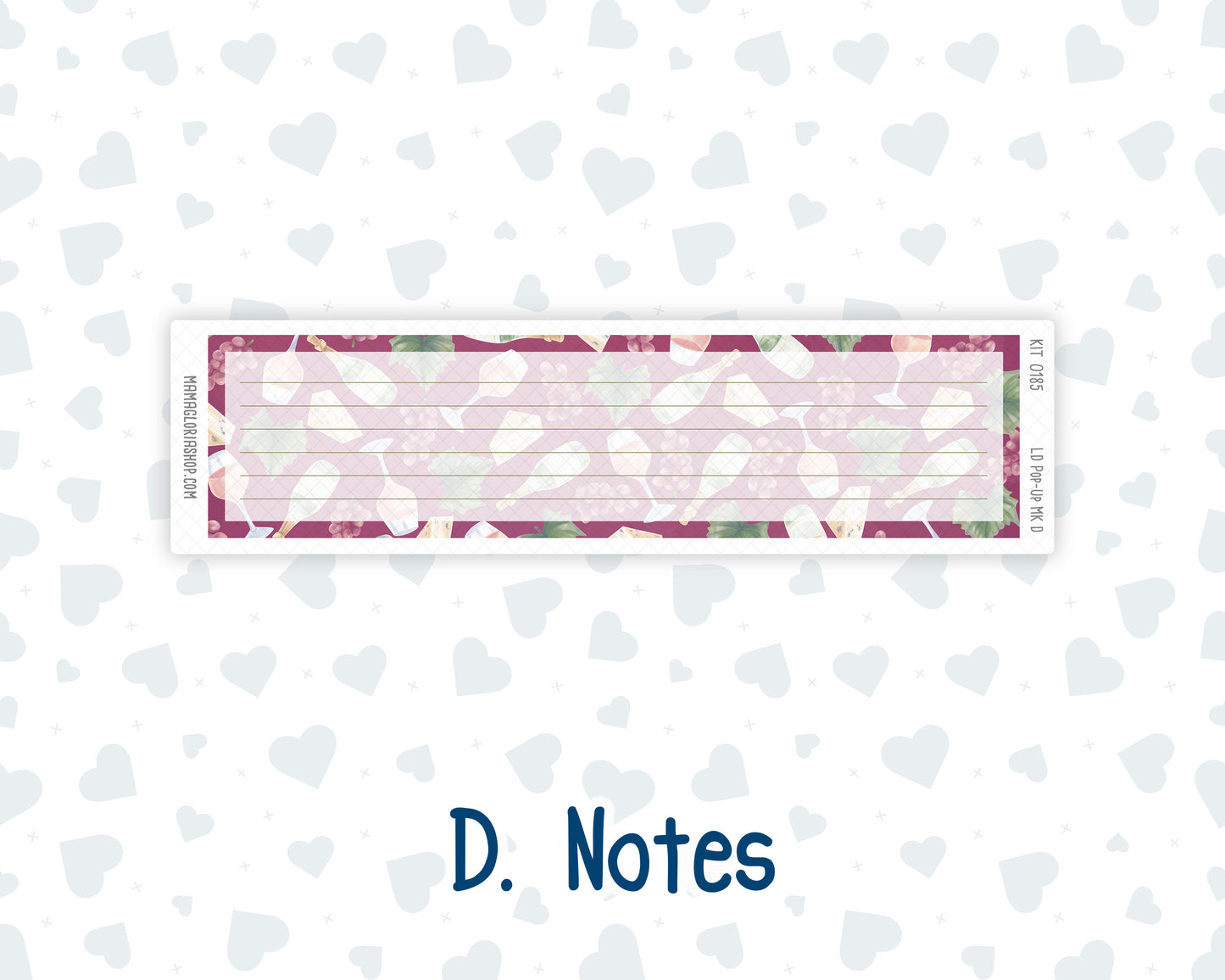Kit 0185 - Laurel Denise Pop-Up - Monthly Kit - September - Wine Time