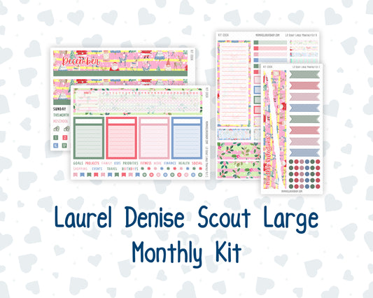 Kit 0306 - Laurel Denise The Scout Planner Large - Monthly Kit - December - Jolly Mischief