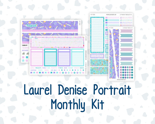 Kit 0230 - Laurel Denise Portrait - Monthly Kit - August - School Daze