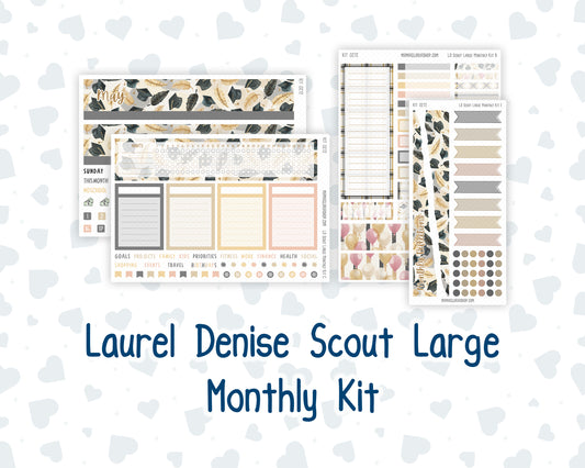 Kit 0272 - Laurel Denise The Scout Planner Large - Monthly Kit - May - Graduation