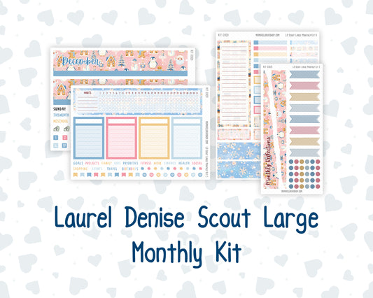 Kit 0305 - Laurel Denise The Scout Planner Large - Monthly Kit - December - Sugarplum Parade