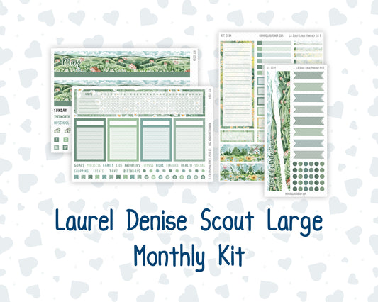 Kit 0264 - Laurel Denise The Scout Planner Large - Monthly Kit - May - Spring Walk