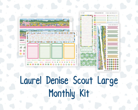 Kit 0267 - Laurel Denise The Scout Planner Large - Monthly Kit - May - Flowers For Mama