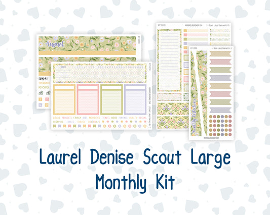 Kit 0280 - Laurel Denise The Scout Planner Large - Monthly Kit - Half Past Six In August