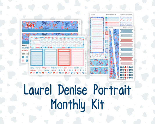 Kit 0224 - Laurel Denise Portrait - Monthly Kit - July - Patriotic Parade
