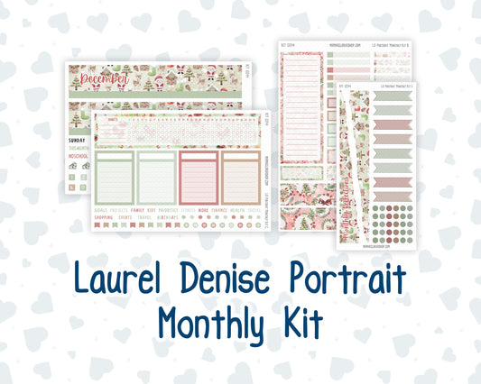 Kit 0244 - Laurel Denise Portrait - Monthly Kit - December - Santas Village