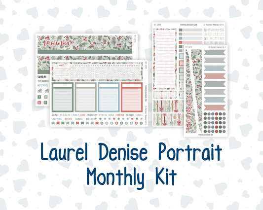 Kit 0245 - Laurel Denise Portrait - Monthly Kit - December - Vintage Christmas