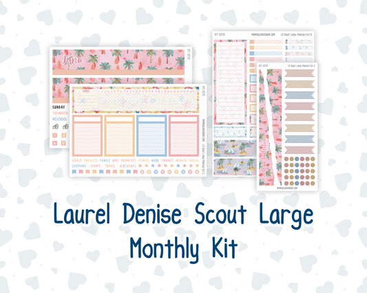 Kit 0270 - Laurel Denise The Scout Planner Large - Monthly Kit - June - Beachside Bliss