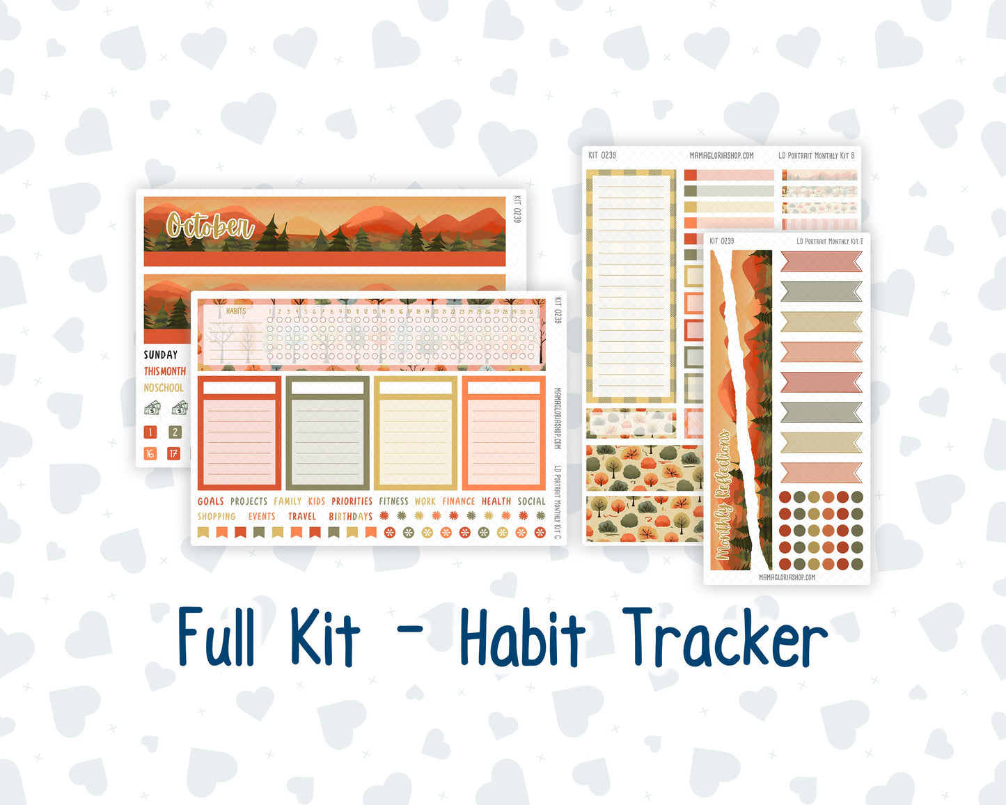 Kit 0239 - Laurel Denise Portrait - Monthly Kit - October - October Stroll