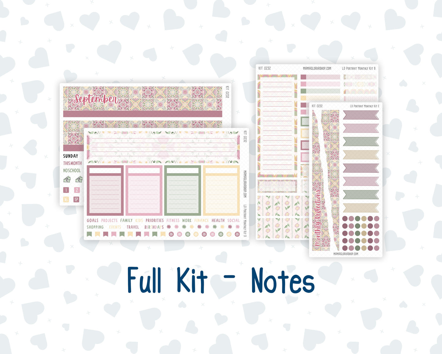Kit 0232 - Laurel Denise Portrait - Monthly Kit - September - Heirloom Garden