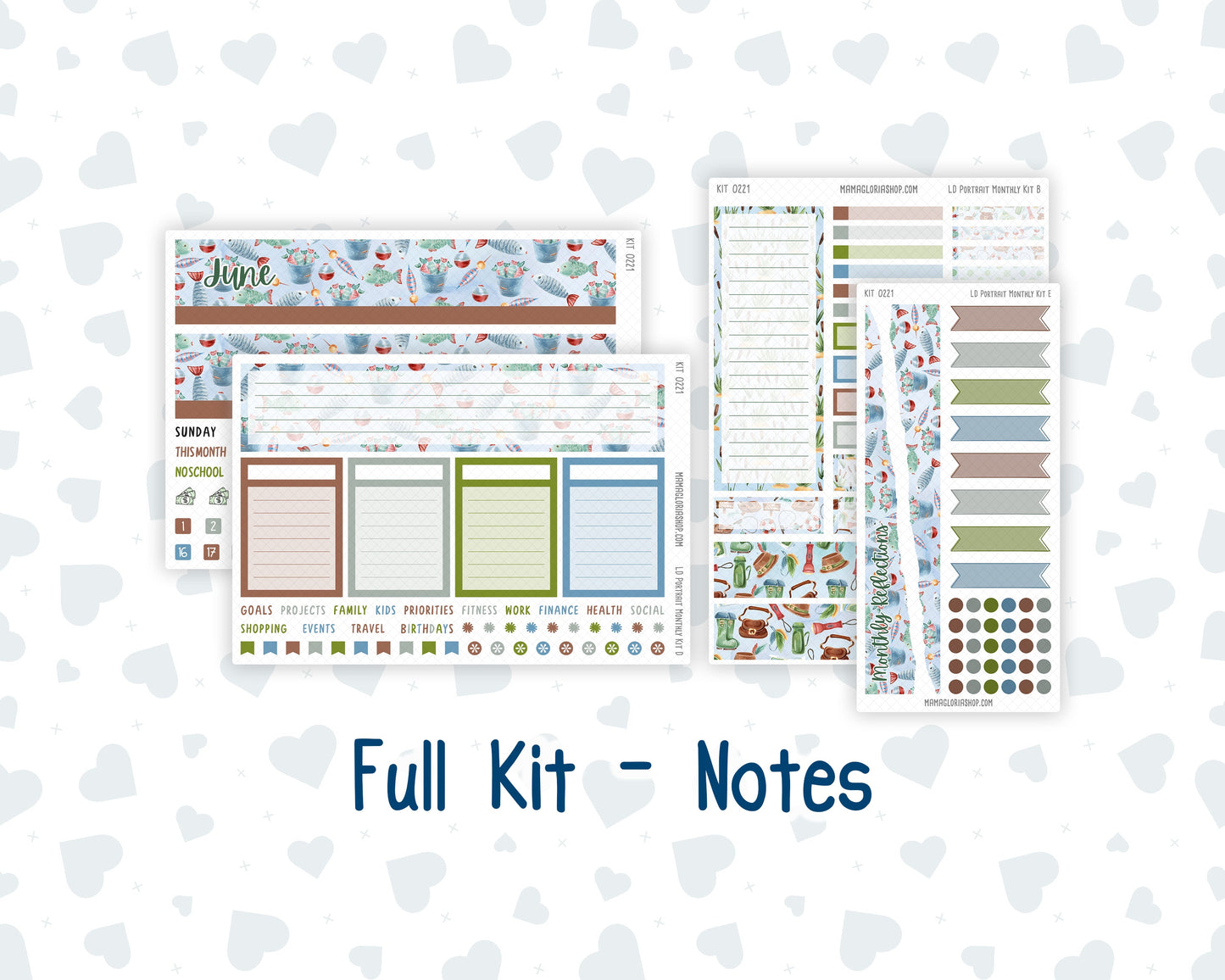 Kit 0221 - Laurel Denise Portrait - Monthly Kit - June - Gone Fishing