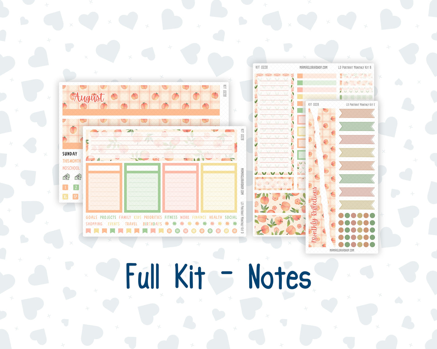 Kit 0228 - Laurel Denise Portrait - Monthly Kit - August - Just Peachy