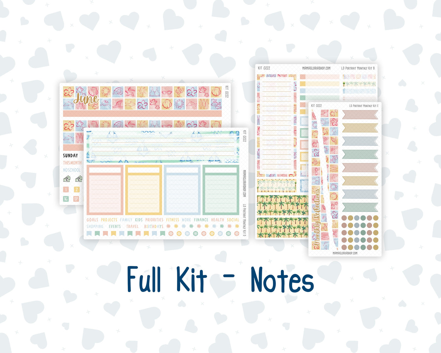 Kit 0222 - Laurel Denise Portrait - Monthly Kit - June - Beach Day