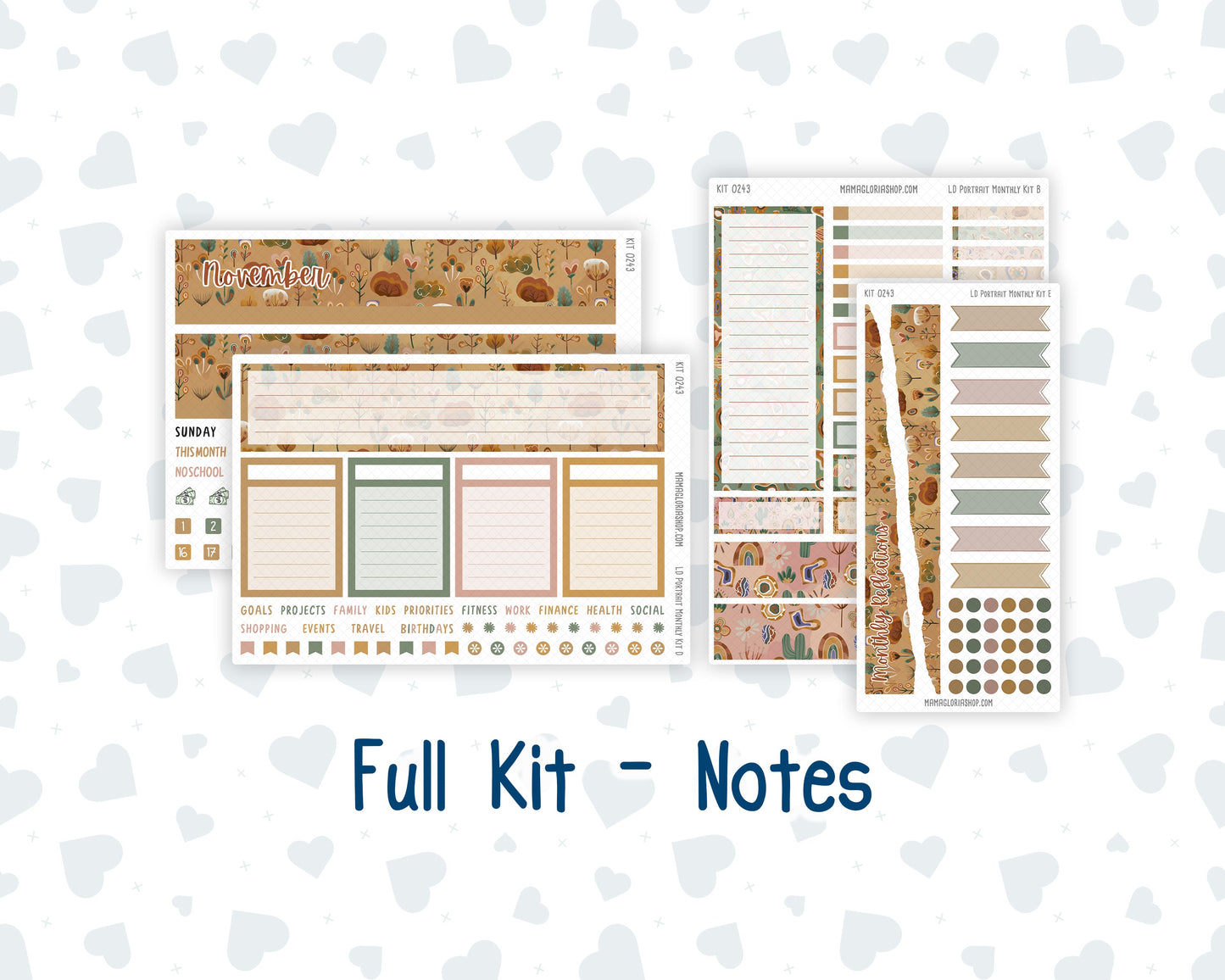 Kit 0243 - Laurel Denise Portrait - Monthly Kit - November - Boho Autumn
