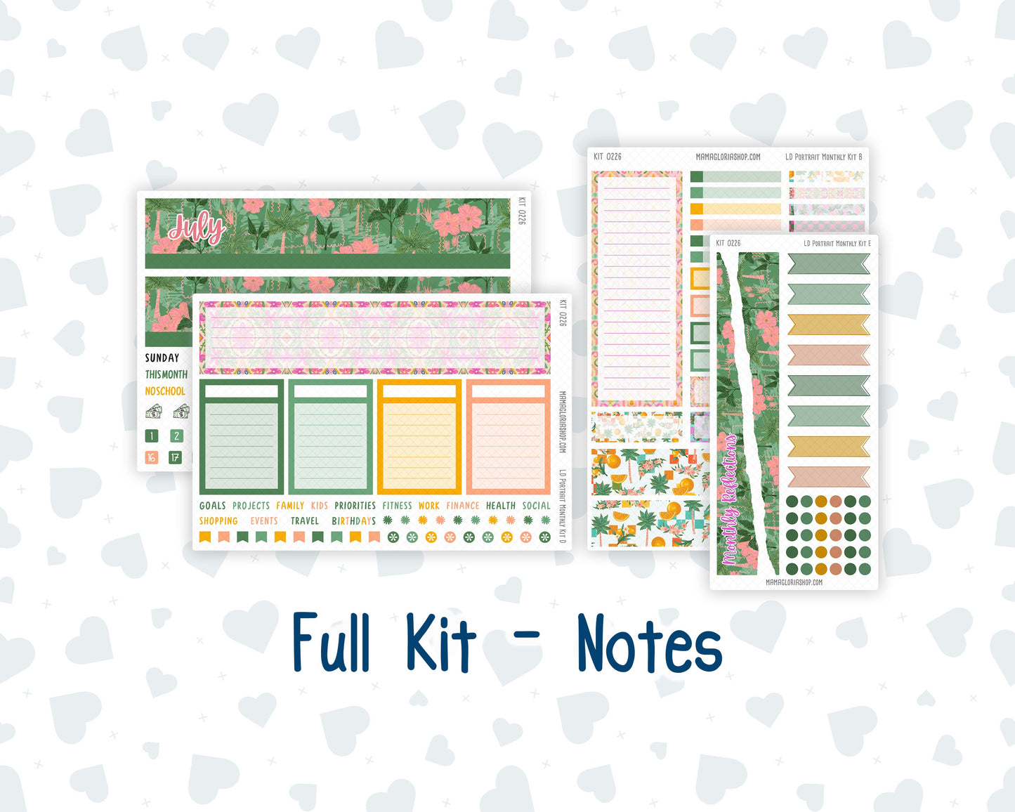 Kit 0226 - Laurel Denise Portrait - Monthly Kit - July - Tropical Whimsy