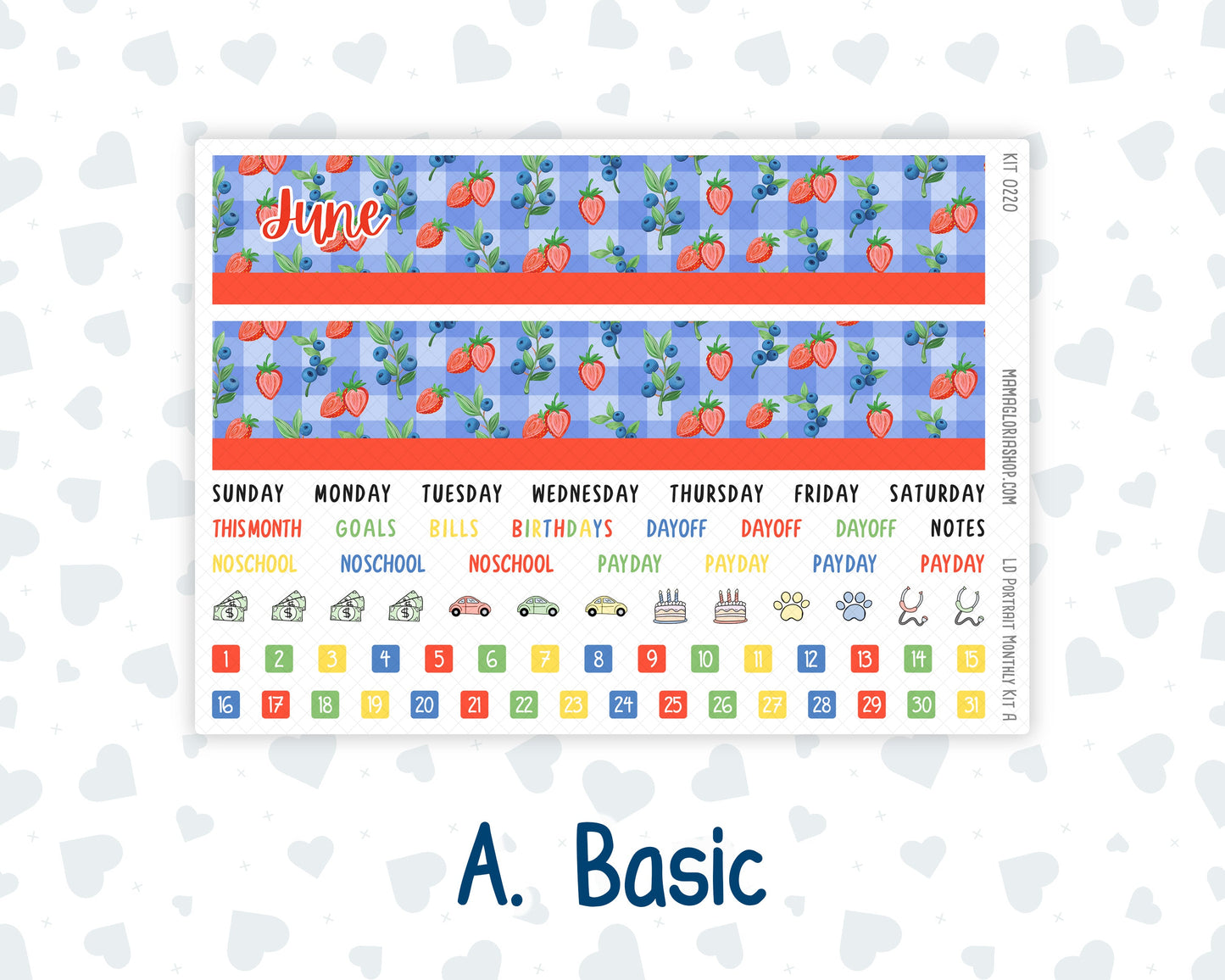Kit 0220 - Laurel Denise Portrait - Monthly Kit - June - June Berries