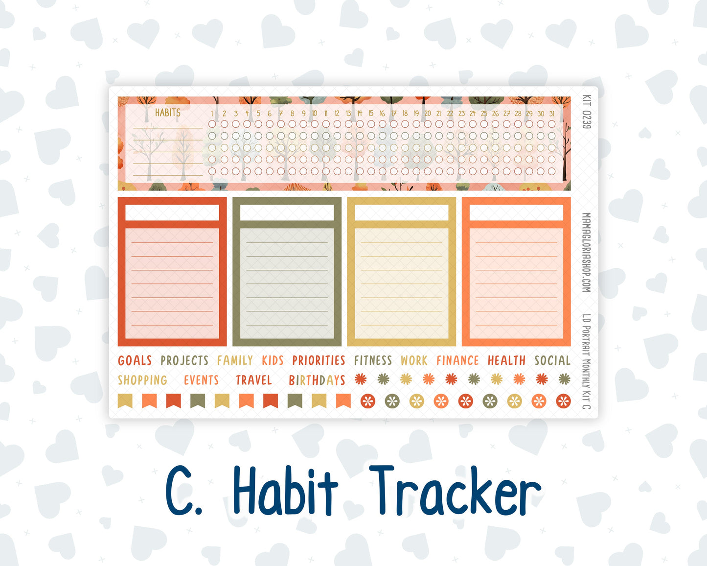 Kit 0239 - Laurel Denise Portrait - Monthly Kit - October - October Stroll