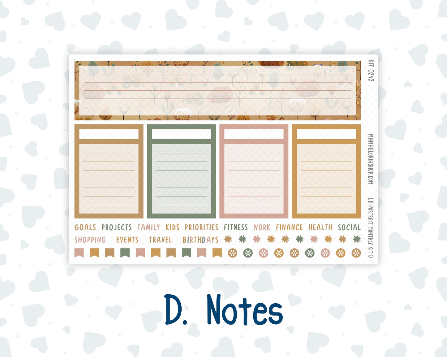 Kit 0243 - Laurel Denise Portrait - Monthly Kit - November - Boho Autumn