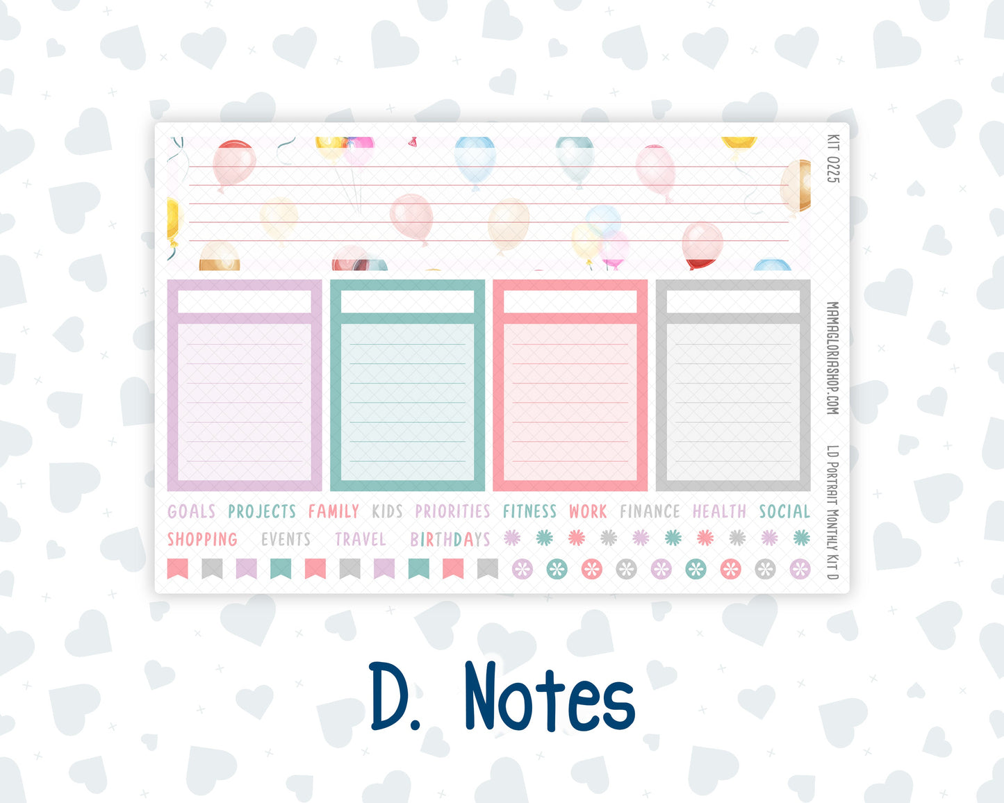 Kit 0225 - Laurel Denise Portrait - Monthly Kit - July - Carnival Joy