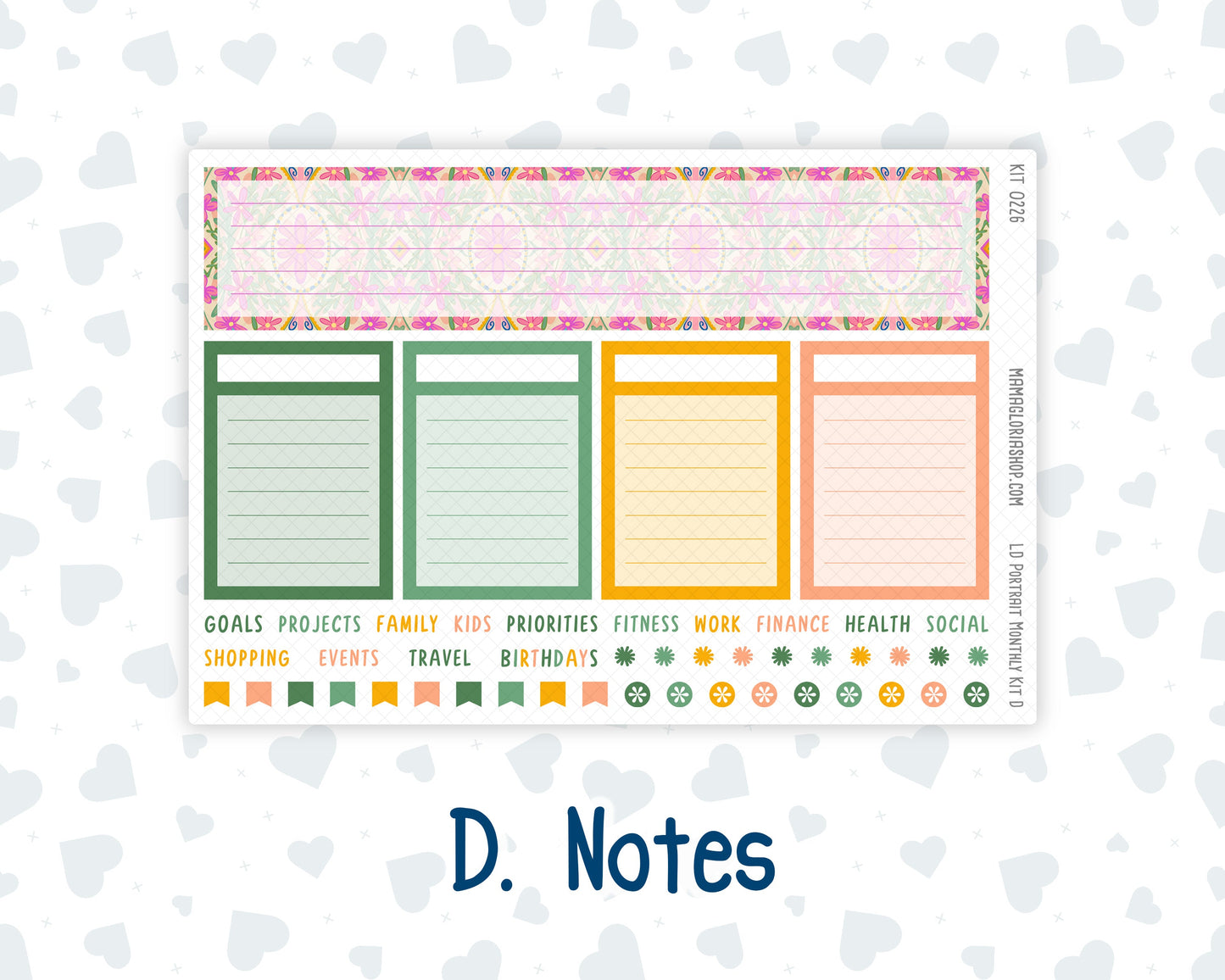 Kit 0226 - Laurel Denise Portrait - Monthly Kit - July - Tropical Whimsy