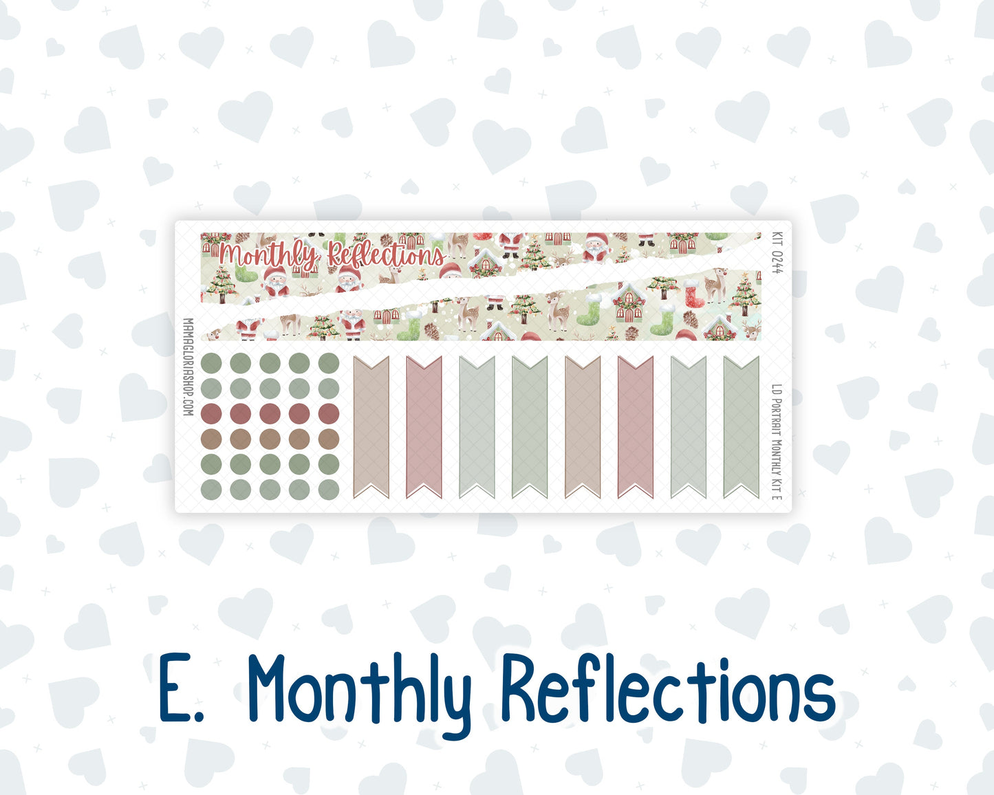 Kit 0244 - Laurel Denise Portrait - Monthly Kit - December - Santas Village
